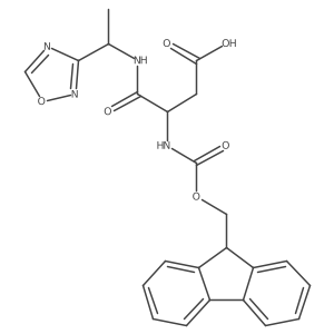 3-({[(9H-fluoren-9-yl)methoxy]carbonyl}amino)-3-{[1-(1,2,4-oxadiazol-3-yl)ethyl]carbamoyl}propanoic acid Structure