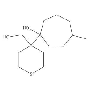 1-[4-(Hydroxymethyl)thian-4-yl]-4-methylcycloheptan-1-ol Structure