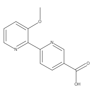 6-(3-Methoxypyridin-2-yl)pyridine-3-carboxylic acid Structure