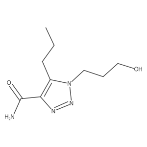1-(3-hydroxypropyl)-5-propyl-1H-1,2,3-triazole-4-carboxamide Structure