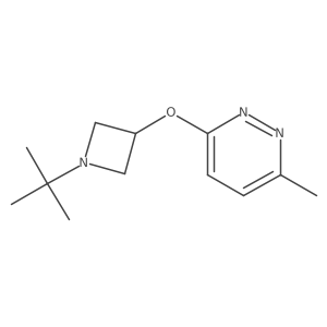 3-[(1-Tert-butylazetidin-3-yl)oxy]-6-methylpyridazine结构式
