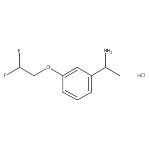 1-[3-(2,2-Difluoro-ethoxy)-phenyl]-ethylamine hydrochloride结构式