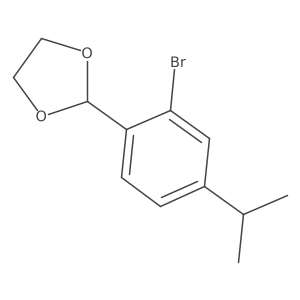 2-(2-Bromo-4-propan-2-ylphenyl)-1,3-dioxolane结构式