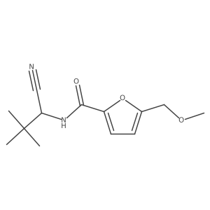 N-(1-Cyano-2,2-dimethylpropyl)-5-(methoxymethyl)furan-2-carboxamide结构式