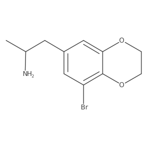 (2S)-1-(8-bromo-2,3-dihydro-1,4-benzodioxin-6-yl)propan-2-amine结构式