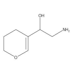 (1S)-2-amino-1-(3,4-dihydro-2H-pyran-5-yl)ethan-1-ol结构式