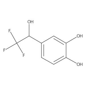 4-[(1R)-2,2,2-trifluoro-1-hydroxyethyl]benzene-1,2-diol Structure