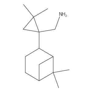 {1-[(1S,5S)-6,6-dimethylbicyclo[3.1.1]heptan-2-yl]-2,2-dimethylcyclopropyl}methanamine结构式