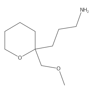 3-[2-(Methoxymethyl)oxan-2-yl]propan-1-amine结构式