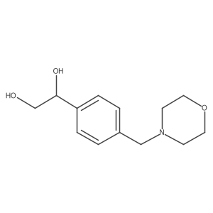 1-{4-[(Morpholin-4-yl)methyl]phenyl}ethane-1,2-diol Structure