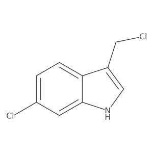 6-chloro-3-(chloromethyl)-1H-indole Structure