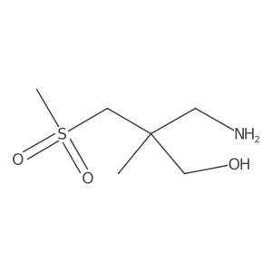 3-Amino-2-(methanesulfonylmethyl)-2-methylpropan-1-ol结构式