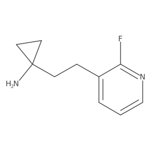 1-[2-(2-Fluoropyridin-3-yl)ethyl]cyclopropan-1-amine结构式