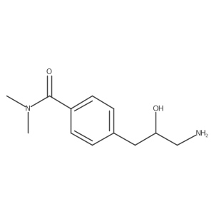 4-(3-amino-2-hydroxypropyl)-N,N-dimethylbenzamide结构式
