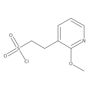 2-(2-Methoxypyridin-3-yl)ethane-1-sulfonyl chloride结构式