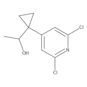 1-[1-(2,6-Dichloropyridin-4-yl)cyclopropyl]ethan-1-ol结构式