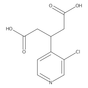 3-(3-Chloropyridin-4-yl)pentanedioic acid结构式