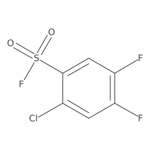 2-Chloro-4,5-difluorobenzene-1-sulfonyl fluoride Structure