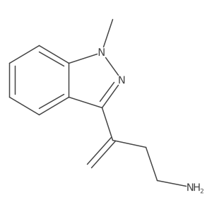 3-(1-methyl-1H-indazol-3-yl)but-3-en-1-amine结构式