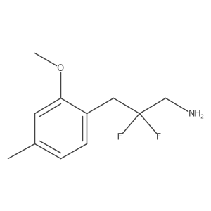 2,2-Difluoro-3-(2-methoxy-4-methylphenyl)propan-1-amine Structure