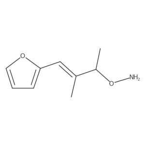 O-[4-(furan-2-yl)-3-methylbut-3-en-2-yl]hydroxylamine结构式