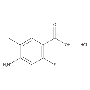 4-Amino-2-fluoro-5-methylbenzoic acid hydrochloride Structure