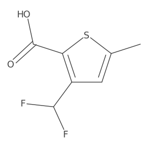 3-(Difluoromethyl)-5-methylthiophene-2-carboxylic acid Structure
