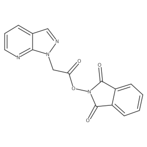1,3-dioxo-2,3-dihydro-1H-isoindol-2-yl 2-{1H-pyrazolo[3,4-b]pyridin-1-yl}acetate结构式
