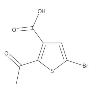 2-Acetyl-5-bromothiophene-3-carboxylic acid Structure