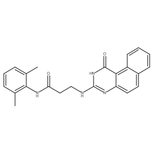 Propanamide, 3-[(1,2-dihydro-1-oxobenzo[f]quinazolin-3-yl)amino]-N-(2,6-dimethylphenyl)- Structure