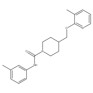 N-(3-methylphenyl)-4-{[(3-methylpyridin-2-yl)oxy]methyl}piperidine-1-carboxamide Structure