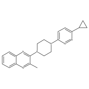 2-[4-(6-Cyclopropylpyridazin-3-yl)piperazin-1-yl]-3-methylquinoxaline Structure
