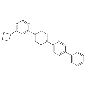 4-Cyclobutyl-6-{4-[6-(pyridin-4-yl)pyridazin-3-yl]piperazin-1-yl}pyrimidine Structure