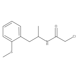 2-Chloro-N-[1-(2-methylsulfanylphenyl)propan-2-yl]acetamide Structure