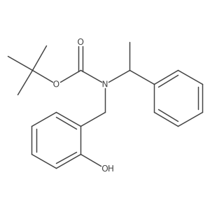 tert-butyl N-[(2-hydroxyphenyl)methyl]-N-(1-phenylethyl)carbamate Structure