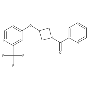 4-{[1-(Pyridine-2-carbonyl)azetidin-3-yl]oxy}-2-(trifluoromethyl)pyridine Structure