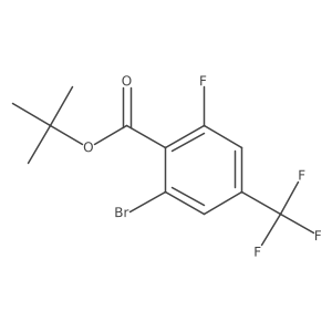 tert-Butyl 2-bromo-6-fluoro-4-(trifluoromethyl)benzoate Structure