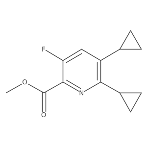Methyl 5,6-dicyclopropyl-3-fluoropicolinate Structure