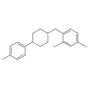3-{4-[(2,4-Dichlorophenyl)methyl]piperazin-1-yl}-6-methylpyridazine结构式