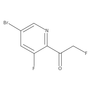 1-(5-Bromo-3-fluoropyridin-2-yl)-2-fluoroethanone结构式