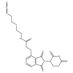 Thalidomide-O-acetamido-PEG1-C2-azide Structure