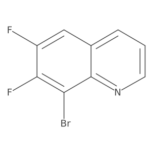 8-Bromo-6,7-difluoroquinoline结构式