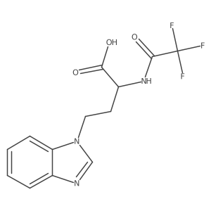 4-(1H-1,3-benzodiazol-1-yl)-2-(2,2,2-trifluoroacetamido)butanoic acid Structure