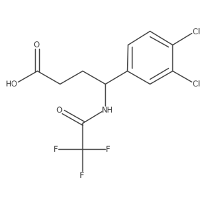 4-(3,4-Dichlorophenyl)-4-(2,2,2-trifluoroacetamido)butanoic acid结构式