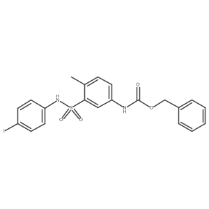 benzyl N-{3-[(4-iodophenyl)sulfamoyl]-4-methylphenyl}carbamate结构式