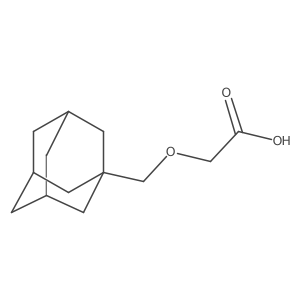 2-(1-Adamantylmethoxy)acetic acid Structure