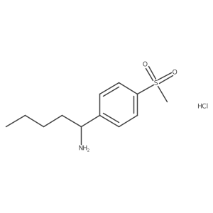 (1R)-1-(4-Methanesulfonylphenyl)pentan-1-amine hydrochloride结构式