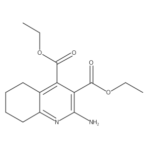 Diethyl 2-amino-5,6,7,8-tetrahydroquinoline-3,4-dicarboxylate结构式