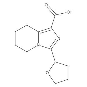 3-(oxolan-2-yl)-5H,6H,7H,8H-imidazo[1,5-a]pyridine-1-carboxylic acid结构式