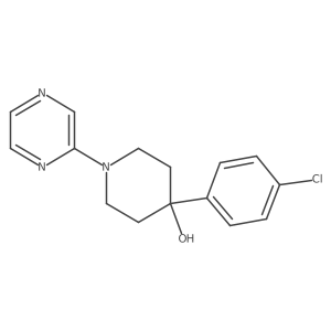 4-(4-Chlorophenyl)-1-(pyrazin-2-yl)piperidin-4-ol Structure